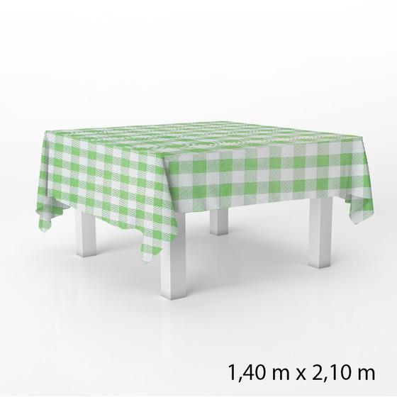 Imagem de Toalha de Mesa em TNT - 140 x 220 cm - Xadrez Verde - 1 unidade - Best Fest - Rizzo