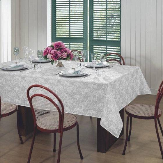 Imagem de Toalha de Mesa Estampada 155cmx155cm Gardênia Elegance Lepper