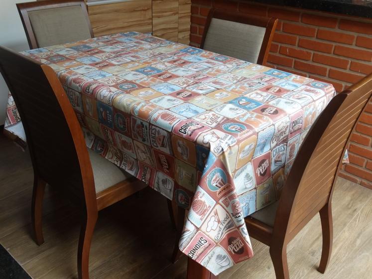 Imagem de Toalha de Mesa Impermeável Lindas Estampa 2,20x1,40 American