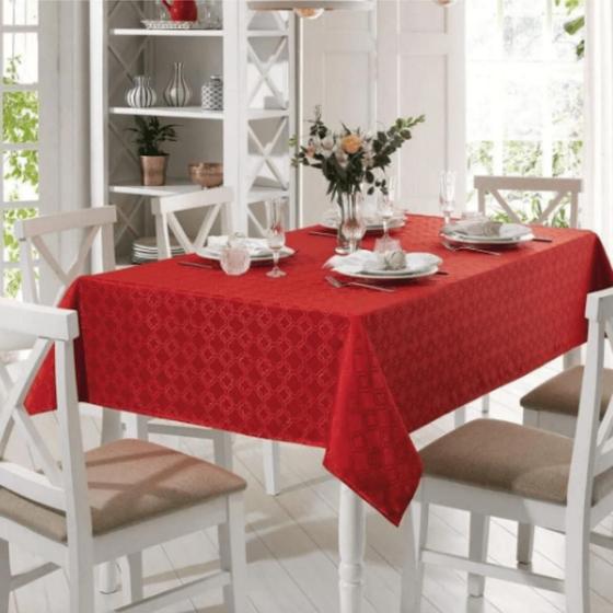 Imagem de Toalha de Mesa Jacquard - Quadrada 1.60x1.60 - Dohler