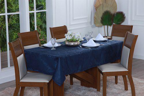 Imagem de Toalha de Mesa Jantar Jacquard Lisa - 8 Lugares 2,8m x 1,4 m