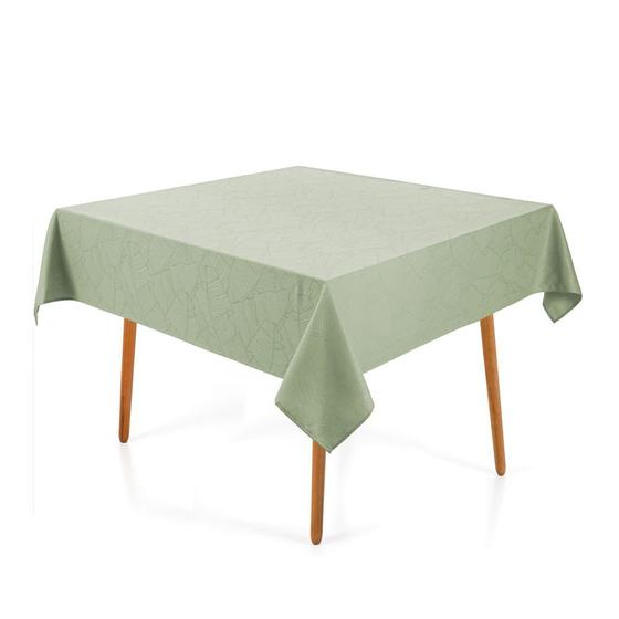 Imagem de Toalha de Mesa Karsten Sempre Limpa Herbare Quadrada 8  Lugares Verde