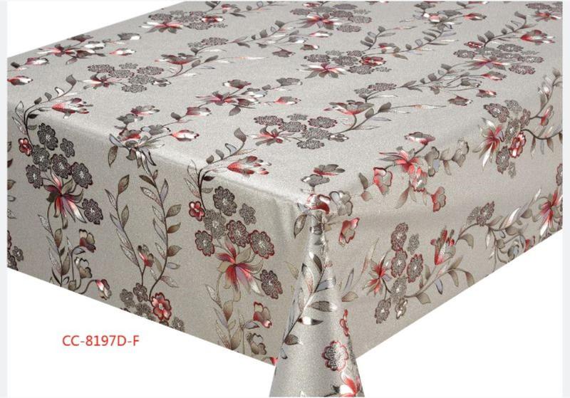 Imagem de Toalha de Mesa Luxo Jasmine Vermelho 1 Metro - 8197 D-F