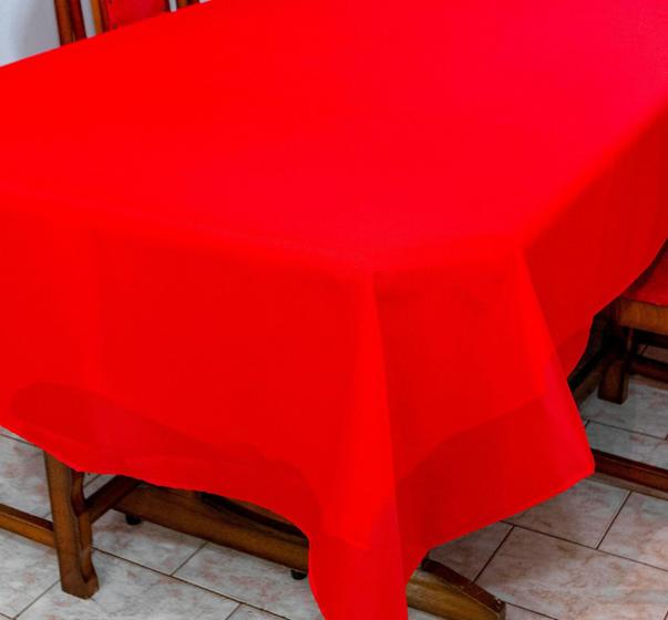 Imagem de Toalha de Mesa Natalina 6 Lugares 2,00m x 1,40m Oxford Estampado Lindíssima