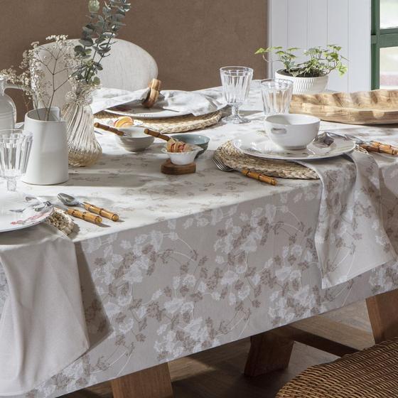 Imagem de Toalha de Mesa Naturalle Limpeza Prática 1,80m Redonda Dente de Leão