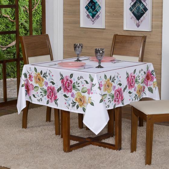 Imagem de Toalha De Mesa Para 4 Lugares 1,50X1,50 Decorativa