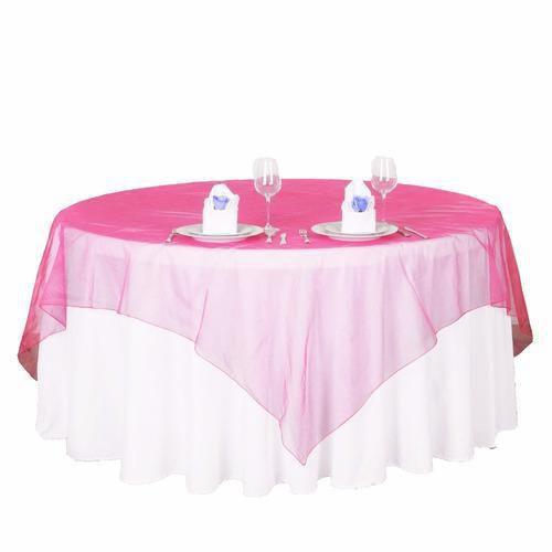 Imagem de Toalha de Mesa para Festas Rosa Cereja 1,80m X 1,80m