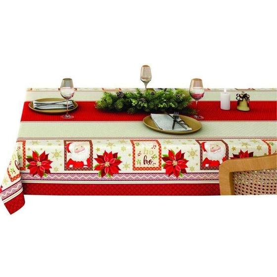 Imagem de Toalha De Mesa Pop Retangular Estampada Natal 1,40X 2,10 M