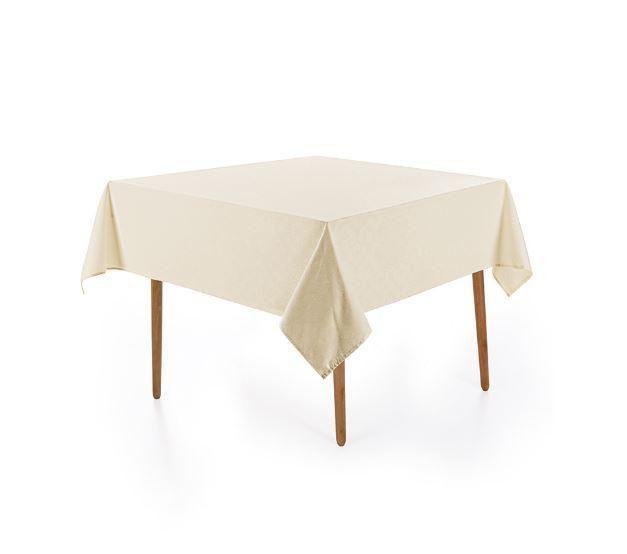 Imagem de Toalha De Mesa Quadrada 8 Lugares Alamanda Off White Karsten