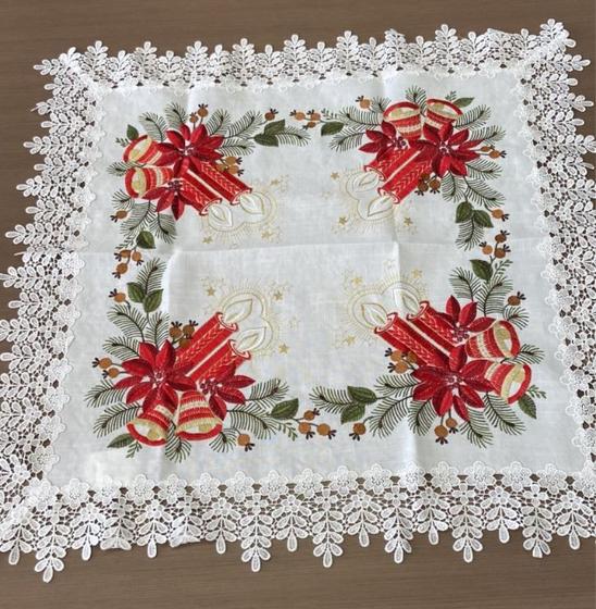 Imagem de Toalha de Mesa Quadrada Bordada 85 x 85 Multi trade
