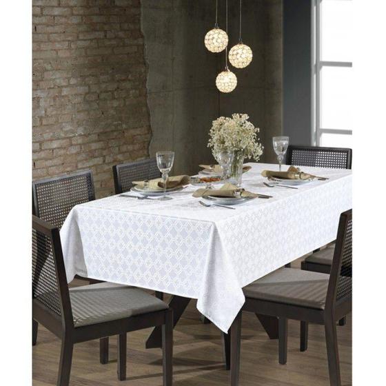 Toalha de Mesa Quadrada Dohler Jacquard Requinte II TJ-4667 Branca 4 lugares 1,40m x 1,40m Menor preço em Toalha de Mesa Quadrada Dohler Jacquard Requinte II TJ-4667 Branca 4 lugares 1,40m x 1,40m