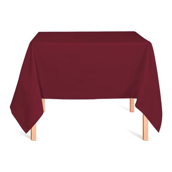 Imagem de Toalha de Mesa Quadrada em Oxford Marsala