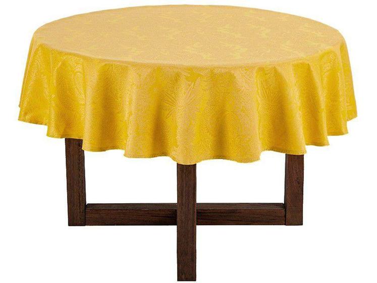 Imagem de Toalha de Mesa Redonda Karsten Calêndula 178cm - Sempre Limpa Tropical