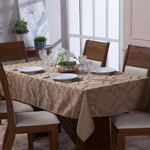 Imagem de Toalha de Mesa Requinte Jacquard Inglês 4 Lugares (Quadrada)