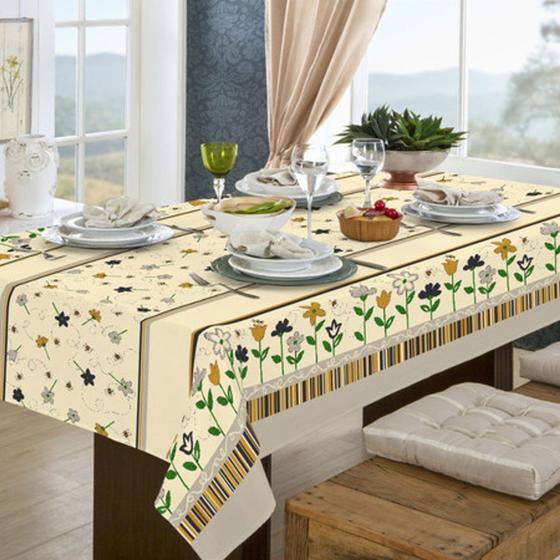 Imagem de Toalha de Mesa Retangular 6 Lugares 2,10M x 1,40M
