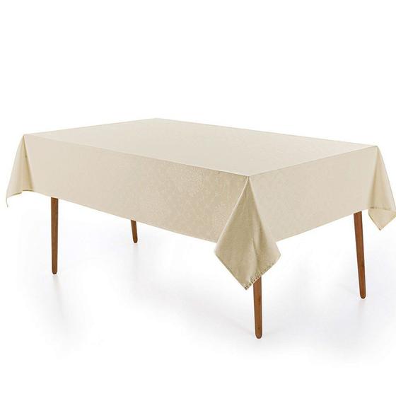 Toalha de Mesa Retangular 6 Lugares Celebra Alamanda Pérola Menor preço em Toalha de Mesa Retangular 6 Lugares Celebra Alamanda Pérola