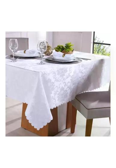 Imagem de Toalha de Mesa Retangular 6 Lugares Tessi Jacquard