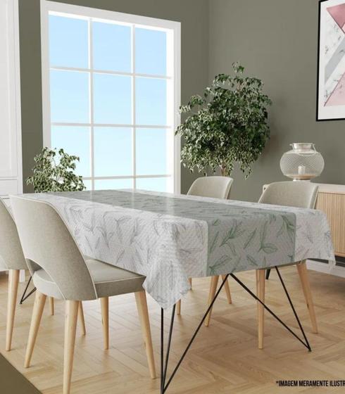 Imagem de Toalha De Mesa Retangular 8 Lugares Wevans Branco