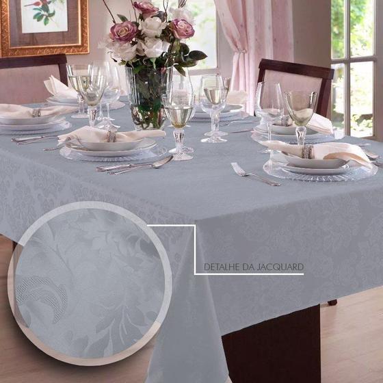 Imagem de Toalha de mesa Retangular em Jacquard 8 Lugares  Admirare