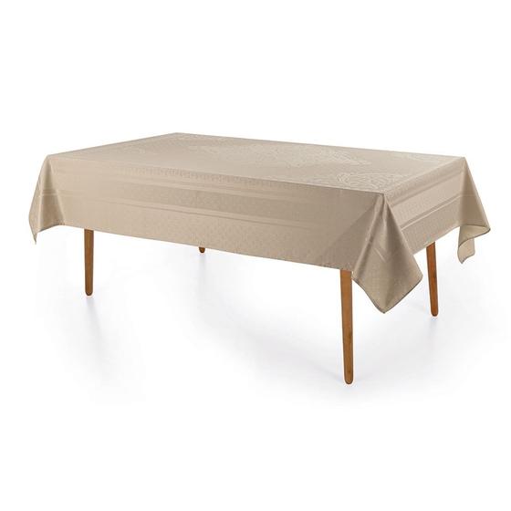 Imagem de Toalha de Mesa Retangular Lesier - 8 Lugares - Noz Moscada - Karsten