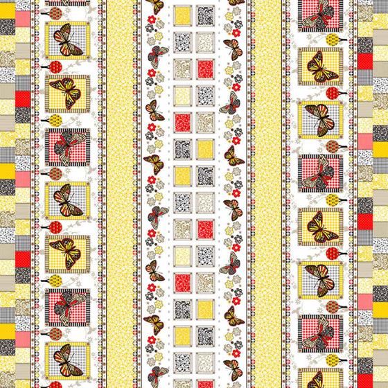 Imagem de Toalha de mesa Retangular para 6 cadeiras  (1,95 x 1,38)  - Borboletas