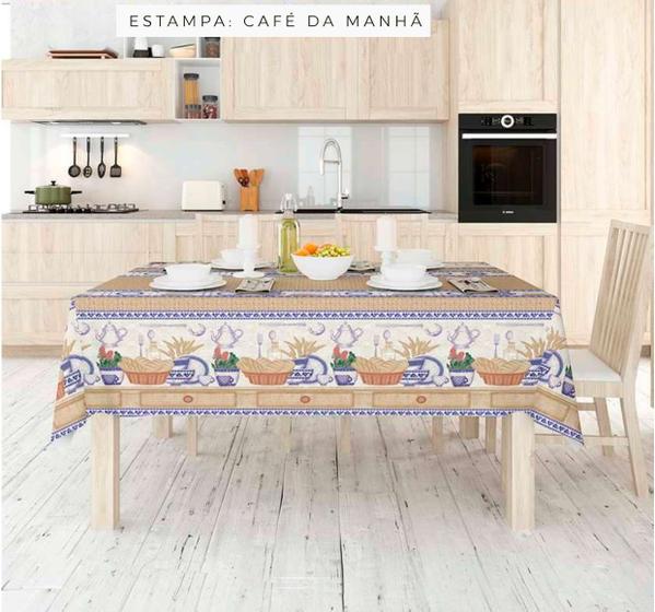 Imagem de Toalha de Mesa Retangular Térmica Impermeável 08 Lugares