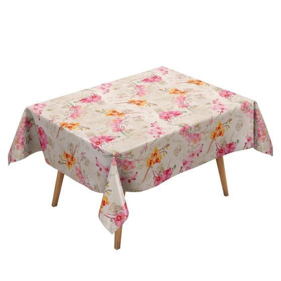 Imagem de Toalha de Mesa Térmica Orquídea 1,38m - PVC Resistente a 90C