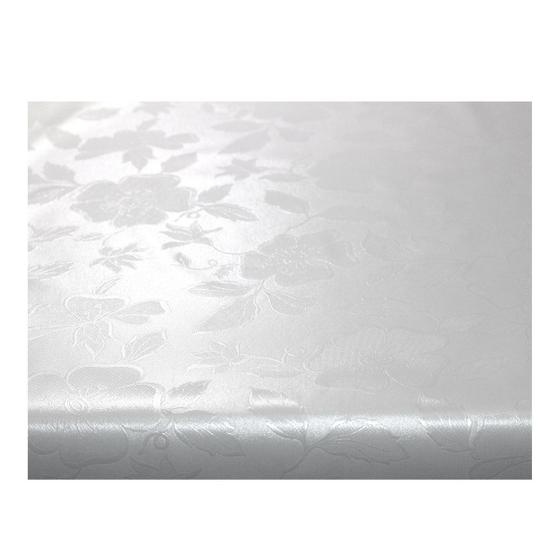 Imagem de Toalha De Mesa Térmica Pvc Impermeável Branca S 1,80 X 1,40m