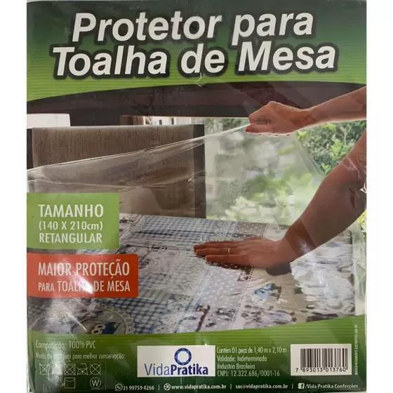 Imagem de Toalha de mesa transparente 210x140 para uma mesa deslumbrante