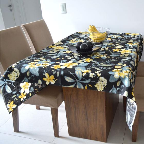 Imagem de Toalha de Mesa Wendy Plantas Black