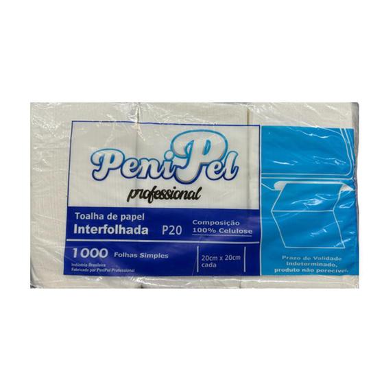 Imagem de Toalha de Papel Interfolhada 100% Celulose Penipel 800g