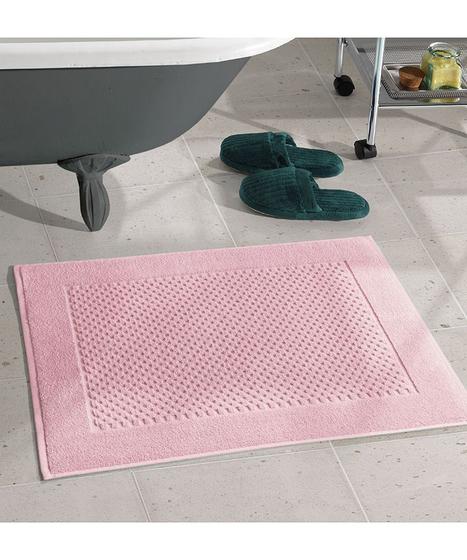 Imagem de Toalha de piso tapete para banheiro atoalhado grosso 50 x 70 prime dohler