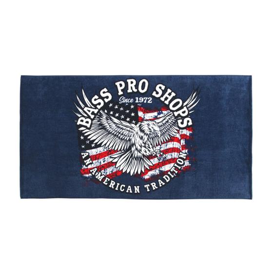 Imagem de Toalha de praia bass pro shops an american tradition importada eua