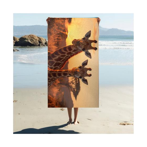 Imagem de Toalha De Praia Girafas Mod.1 70x140cm