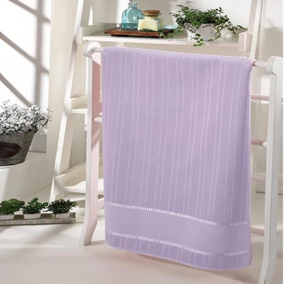 Imagem de Toalha de Rosto Dohler Bella 50x80cm Lilas - Barra de Etamine