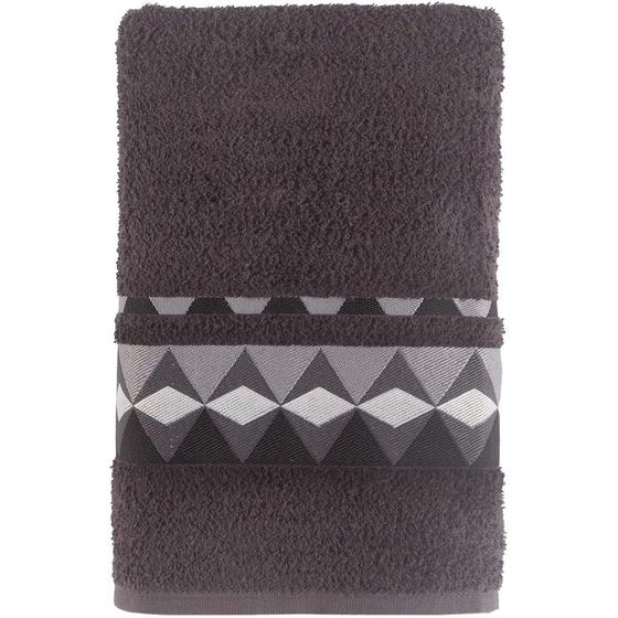Toalha de rosto felpuda 95% algodão 045 x 070 cm diamante cinza - teka Menor preço em Toalha de rosto felpuda 95% algodão 045 x 070 cm diamante cinza - teka