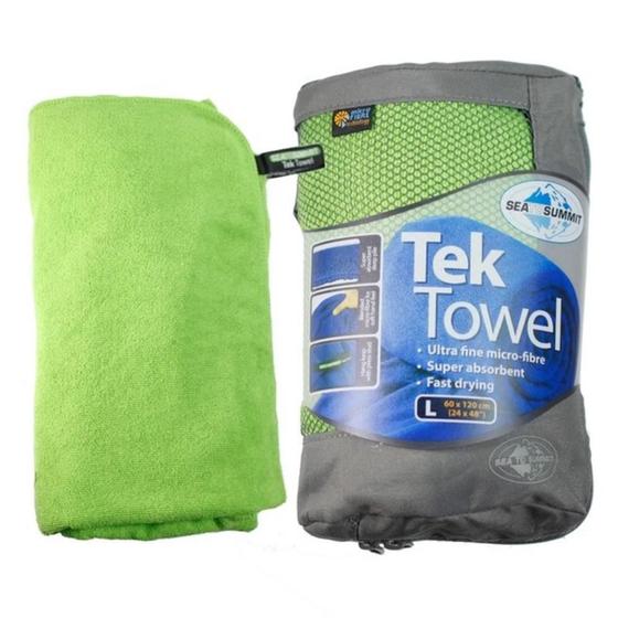 Imagem de Toalha esportiva ultra absorvente 60x120 cm verde - TEK TOWEL L - Sea to Summit