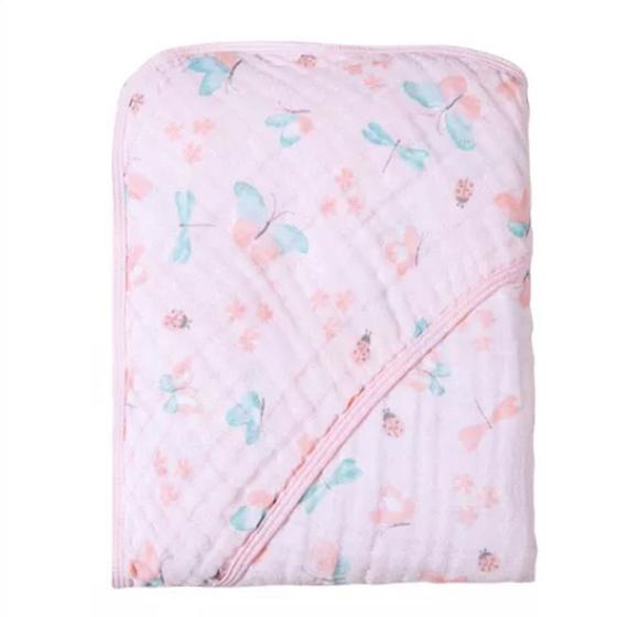 Imagem de Toalha Estampada Soft C/ Capuz e Forro de Fralda 80X80 Cm Karinho Vários Modelos