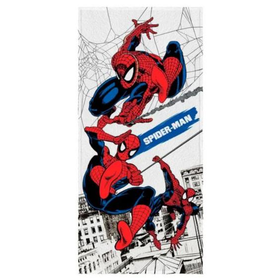 Imagem de Toalha Felpuda de Banho Estampada Spider Man 60 cm x 1,20 m