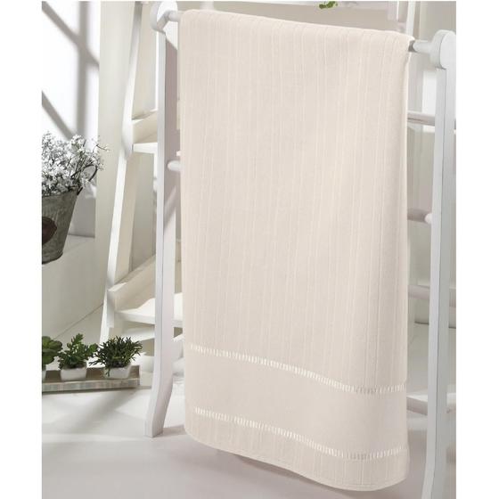 Imagem de Toalha lavabo Dohler velour bordar bella liso Marfim 30x45cm