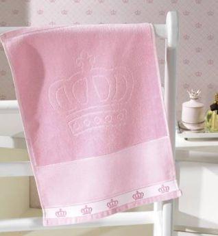 Imagem de Toalha Lavabo Dohler Velour p/ Bordar Baby Classic - Rosa