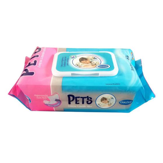 Toalha Lenço Umedecido Higiene P/ Cães Gatos 80 Und Chalesco Menor preço em Toalha Lenço Umedecido Higiene P/ Cães Gatos 80 Und Chalesco