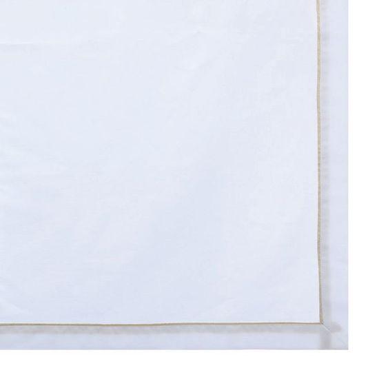 Imagem de Toalha Mesa com Borda Branco Ouro 140X180cm - 1 Un