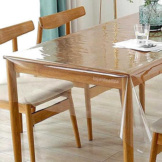 Imagem de Toalha Mesa Plástico Ultra Macio Transparente 1,40x1,00 015