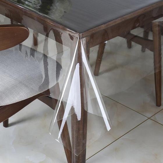 Imagem de Toalha Mesa Pvc Ultra Macio Transparente 6 a 8 lugares 2,00