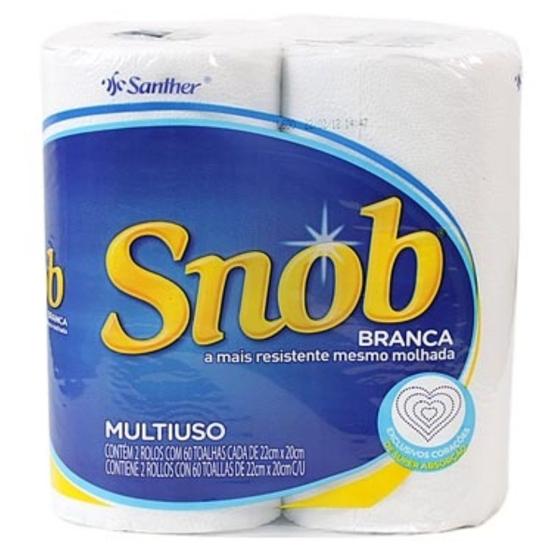 Toalha Papel Snob - 2 rolos Menor preço em Toalha Papel Snob - 2 rolos