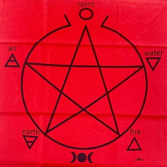 Imagem de Toalha Pentagrama Altar Tarot 70X70 Cm - Escolha A Cor