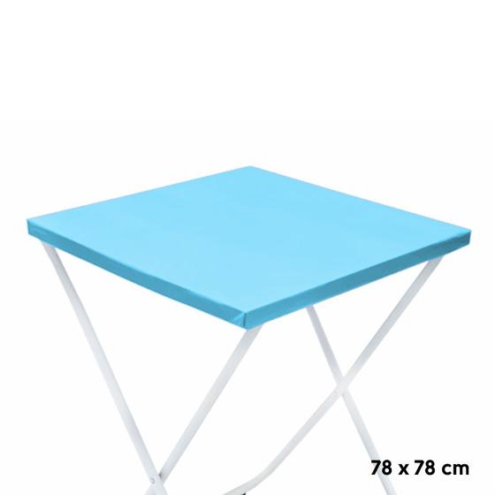 Imagem de Toalha Plástica Cobre Manchas Perolizada - 78 x 78 cm - Azul Claro - 10 unidades - CampFestas - Rizzo