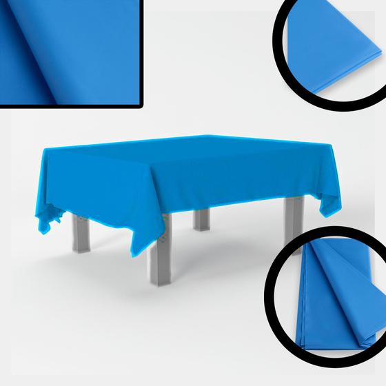 Imagem de Toalha plástica de mesa Azul Royal pra decora festa 137x274
