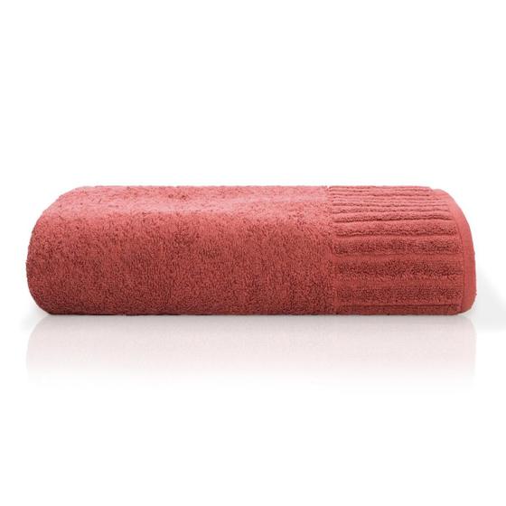 Imagem de Toalha Rosto Velour Camesa 100% Algodão - 45x80 Fio Penteado